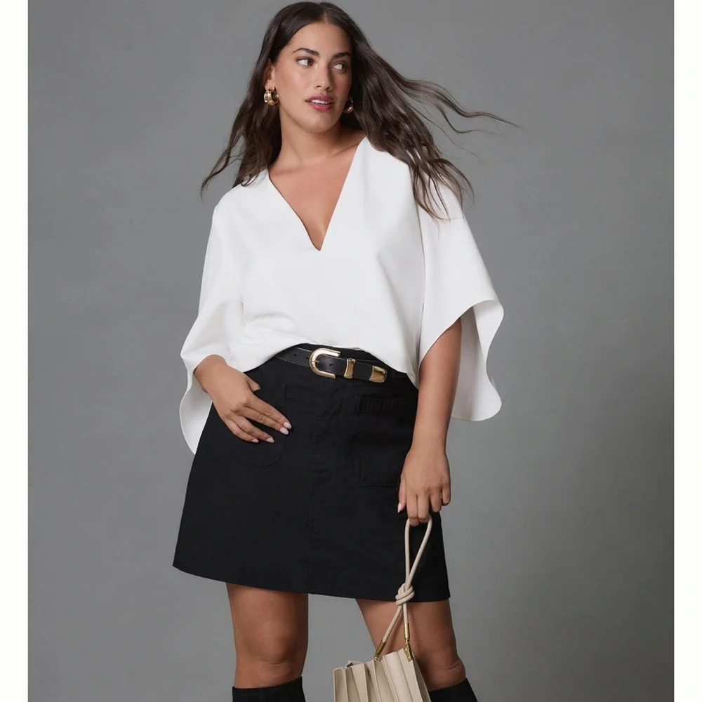 Anthropologie Mare Mare v neck cape blouse - Picture 5 of 8